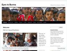 Tablet Screenshot of eyestoburma.org